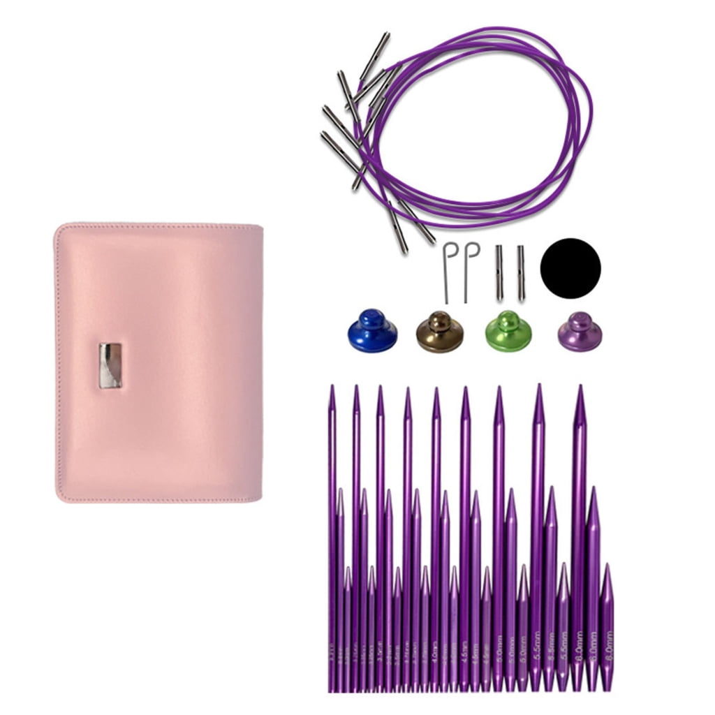 Interchangeable Circular Needle 3.0mm-6.0mm Circular Knitting Needle Set with Case & Accessories Circular Knitting Pins