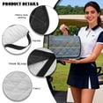 thumbnail image 6 of Psesaysky Golf Cart Seat Covers, Golf Cart Seat Towel Blanket with Handle, Foldable, Soft and Comfortable, Suits EZGO, Yamaha, Club Car and Other 2-Seat Carts, 51"x 30.3", Blue Wood Grain, 6 of 8
