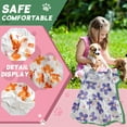 thumbnail image 4 of GASTROPOD 2Pcs Dog Dresses for Small Dogs Girl,Polyester Pet Clothes,Comfortable Fit with Flower Puppy Clothes,L, 4 of 7