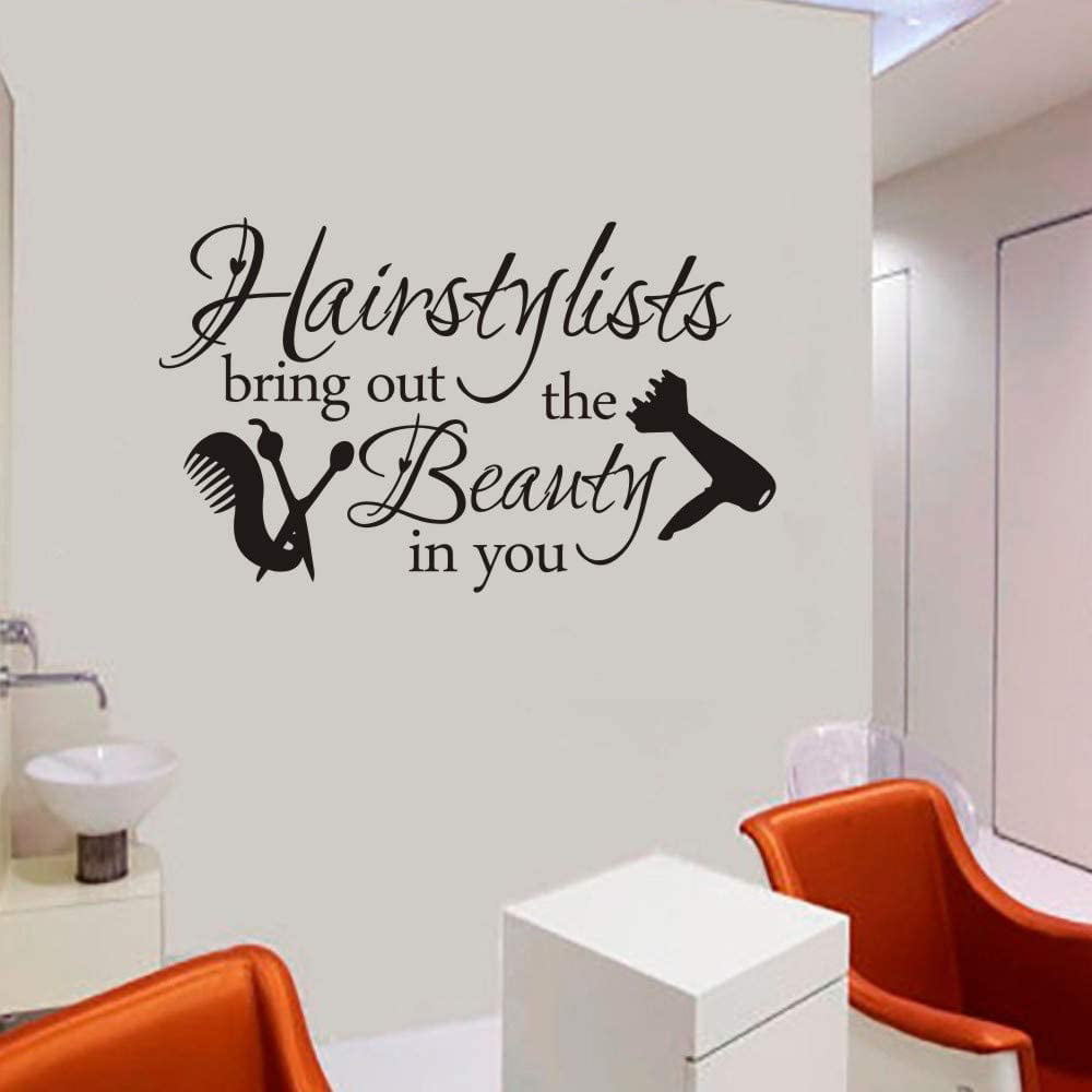 Hair Salon Decal Hairstylist Quotes Wall Sticker Vinyl Art Window  Barbershop Decor | Walmart Canada