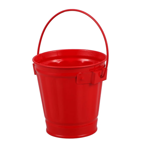 FRCOLOR Mini Metal Tin Pails Party Favor Buckets Small Handheld Iron Containers for Events