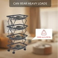 thumbnail image 6 of 4 Tier Fruit Basket for Kitchen Stackable Metal Wire Fruit Vegetable Basket w..., 6 of 8