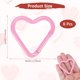 thumbnail image 3 of Clip en forma de corazón Uxcell [Paquete de 6] - Clip de llavero con gancho de resorte [Rosa claro/Aleación de aluminio], 3 of 6