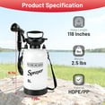 thumbnail image 4 of Beloadence Portable Camping Shower, Manual Pressure Outdoor Shower with Spray Nozzle for Camping, Beach, Surfing, Garden, Car Wash & Dorm Use, 5L, Hands-Free Carry, 4 of 10