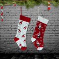thumbnail image 5 of 2pc Stocking Santa Claus Gift Socks Candy Bag Xmas Tree Hanging Decor, 5 of 5