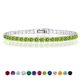 thumbnail image 1 of JeenMata 11 TCW Agosto de corte redondo - Peridoto - Pulsera de tenis con piedra natal para mujer en diseño de eternidad - Chapado en oro blanco, Mujer, Adulto, 1 of 6