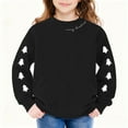 thumbnail image 4 of Cowsor Womens Varsity Oversized Sweatshirt Crewneck Long Sleeve Casual Fashion Pullover Top Fall Outfits, 4 of 5