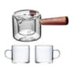 thumbnail image 3 of Tetera de vidrio de alto borosilicato, tetera con Infusor extraíble, tetera floreciente, tetera para el hogar, restaurante y viajes , Olla con 2 tazas Macarena Tetera, 3 of 8