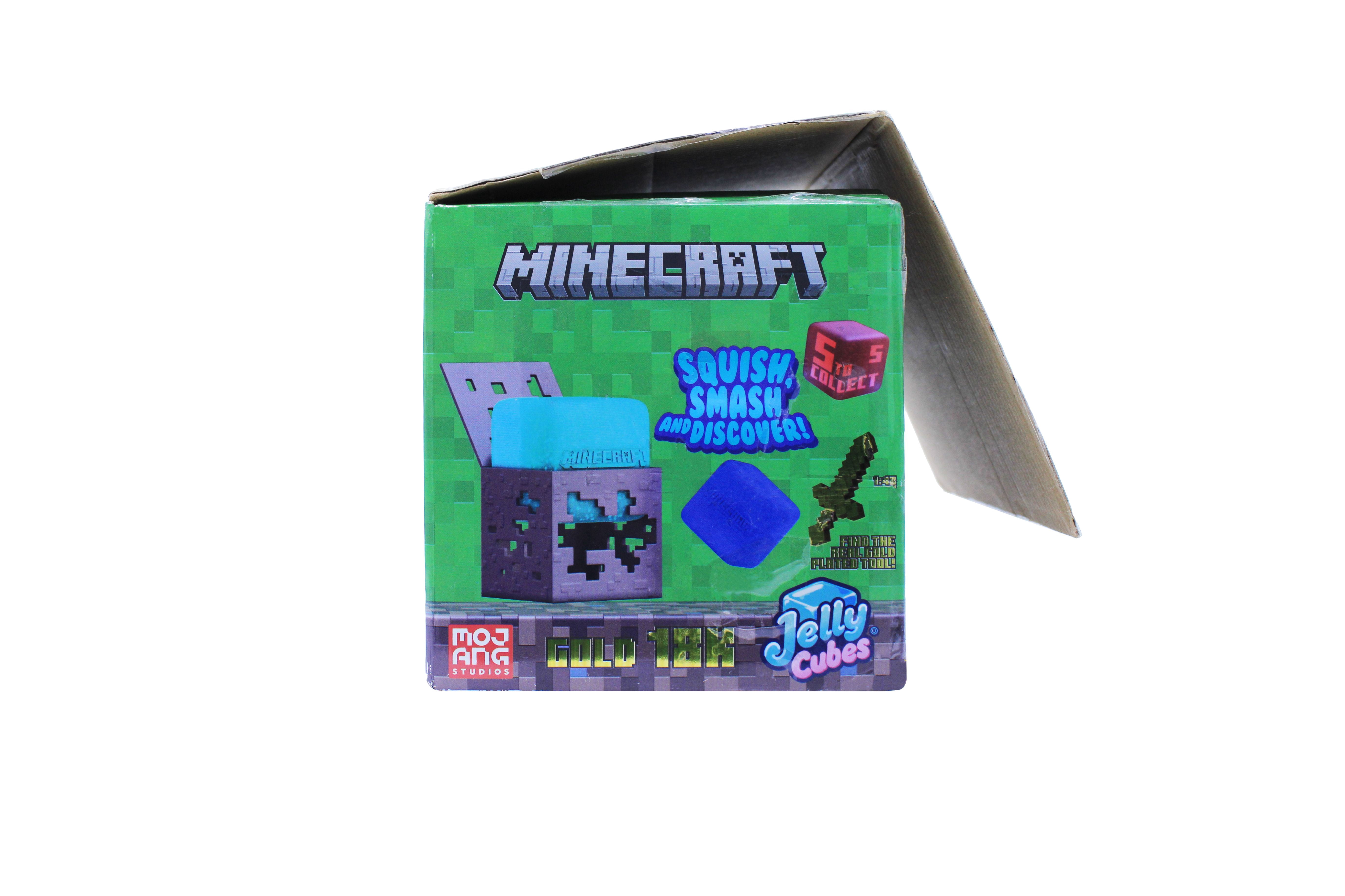 Minecraft Jelly Cube, Novelty Fidget Toy, Collectable(1 Piece, Color May Vary), Children Ages 3+