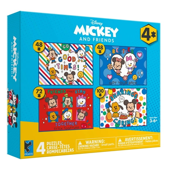 Puzzle Buffalo Games Mickey Friends 4 en 1 para niños