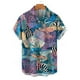 thumbnail image 5 of Camisas hawaianas para hombre, camiseta informal con estampado 3D de peces, camiseta de verano de gran tamaño con estampado de dibujos animados, elegante camisa de playa para vacaciones, 5 of 5