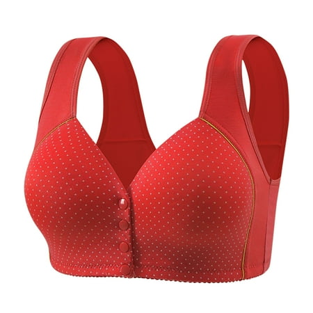 Summer Savings Akafmk Plus Size Womens Bras  Front Closure Bras for Women  Women s Nursing Bra Maternity Sleeping Underwear Large Size Large Cup No Underwear Women Daily Bra Red XXXL