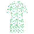 thumbnail image 2 of Jamicy Pyjama Mignon Femme Mode Décontractée Imprimé T-Shirt à Manches Courtes à Col à Revers avec Short Ample Confortable Ensemble de Pyjama pour la Maison, 2 of 3