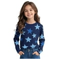 thumbnail image 5 of Riecok Hoodie Sweatshirt Girls Long Sleeve Crew Neck Casual Spring Clothes 2025 Warm Fitted Basic Lightfleece Lined Tops Trendy Clothes Hoodie Older Children Pullover Dark Blue 7 T, 5 of 8