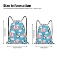 thumbnail image 2 of Saiise Panda Flying in the Sky Pattern Sports Drawstring Backpack - String Swim Gym Bag with Wet Proof Pocket for Women&Men-Medium, 2 of 6