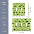 thumbnail image 3 of Dailycode Light Switch Plate Covers 2 Gang Wall Plate Plastics Outlet Covers for Kitchen Home Office Decor Black Bat on Green, 3 of 8