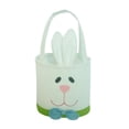 thumbnail image 2 of EclipseJewels Canvas Bunny & Chick Easter Bag – Printed Canvas Tote Gift Bag for Candy Storage, Easter Basket Alternative for Party Supplies, Holiday Decor & Festive Gift Wrapping,White, 2 of 5