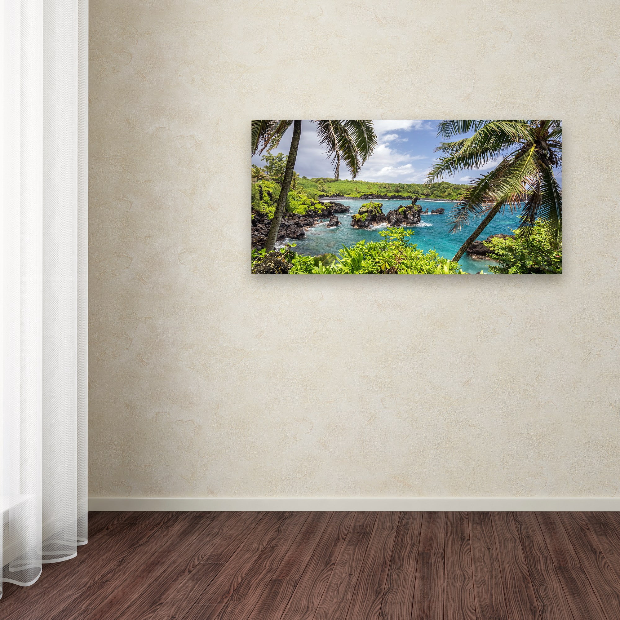 Trademark Fine Art 'Tropical Paradise Maui' Canvas Art by Pierre Leclerc