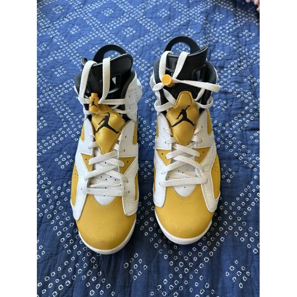 Ni - ke Ni - ke Air Jordan 6 Retro Yellow Ochre Men's Size 10