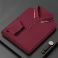 thumbnail image 6 of Long-Sleeve Casual Business Polo Shirt for Men, 6 of 6