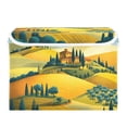 thumbnail image 2 of Foldable Fabric Storage Bin With Handle Collapsible Basket Box Storage With Lid Organizer A Tuscany Landscape, 2 of 7