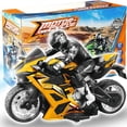 thumbnail image 1 of Liberty Imports 2.4G RC Remote Control Stunt Motorcycle with Riding Figure 1:10 Scale High Speed Cross Country 360 Degree Rotation Drift Shockproof Racing Motorbike (Yellow), 1 of 5