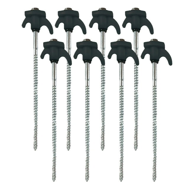 4/8pcs Glowing Tent Nail With Threaded Heavy Duty Windproof Ground Nail Outdoor Equipment