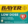 Aspirin Regimen Bayer Low Dose Pain Reliever Enteric Coated Tablets