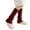 Claret, variant on Girls Festive Stacked Socks Glow Accent Flexible Leg Cover Multifunction Layering Piece Strong Whole day Comfort Wear Gift