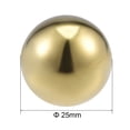 thumbnail image 2 of 25mm Dia 201 Stainless Steel Hollow Cap Ball Spheres for Handrail Stair Newel Post Gold Tone 5 pcs, 2 of 4