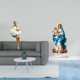 thumbnail image 2 of Figura de resina de chica estética, escultura de personaje abstracto, decoración creativa de oficina, adorno de mesa de acrílico único, regalo para ch, 2 of 8