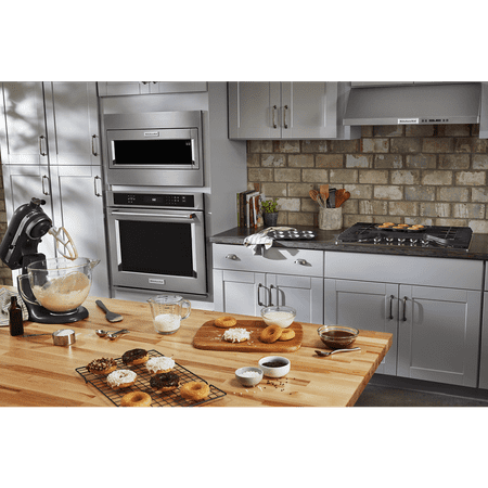 KitchenAid - 1.1 Cu. Ft. Built-In Low Profile Microwave with Standard Trim Kit - Stainless steel