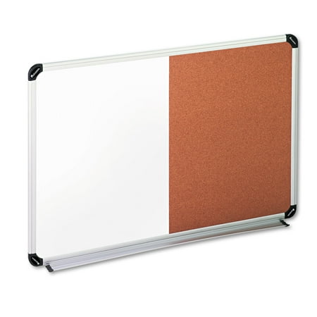 UPC 087547437438 product image for Cork/Dry Erase Board  Melamine  36 x 24  Black/Gray  Aluminum/Plastic Frame | upcitemdb.com