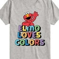 thumbnail image 3 of Sesame Street - Elmo Loves Colors - Toddler and Youth Short Sleeve Graphic T-Shirt, 3 of 5