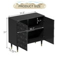 thumbnail image 2 of Boyel Living Accent Cabinet with 2-Doors, Sideboard Buffet Cabinet with Adjustable Shelves, Black Credenza Storage Cabinet for Living Room, 2 of 6
