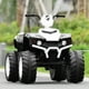 thumbnail image 3 of Costway Cuatriciclo Eléctrico ATV para Niños Coche Montable de Batería Marcha Adelante Atrás Velocidad Alta Baja con Música Luces LED Blanco, 3 of 3