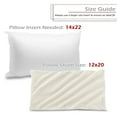 thumbnail image 3 of Nestl Velvet Throw Pillow Covers Solid Rectangle Soft Decorative Pillow Cover for Sofa, 12" x 20", Off White, Pack of 4, 3 of 8