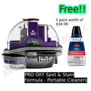 BISSELL® SpotBot® Pet Portable Carpet Cleaner(2114)+ Free(PRO OXY Spot & Stain Formula - Portable Cleaners 2038)