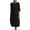 Black, variant on LYXSSBYX Womens Dresses Short Sleeve Casual Women's Fashion Round Neck Loose Short Sleeve Solid Mid-Calf Dress Long Dress