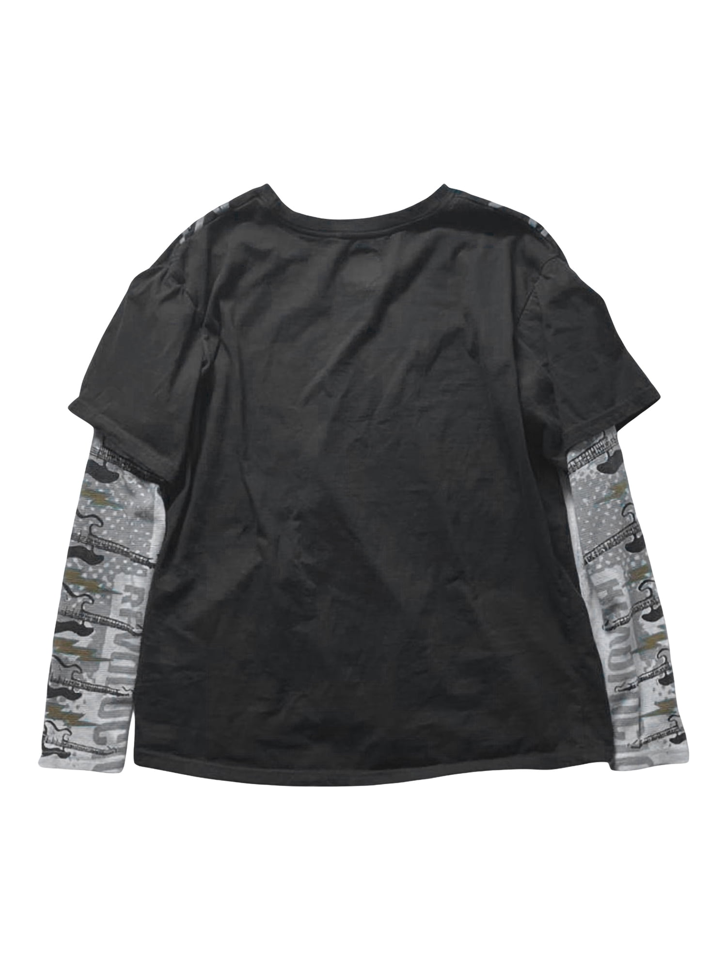 Argulvti Grunge Graphic Long Sleeve Y2k Goth Emo Baggy T
