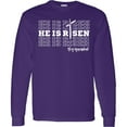 thumbnail image 3 of Inktastic He is Risen Mirror Words Long Sleeve T-Shirt, 3 of 5