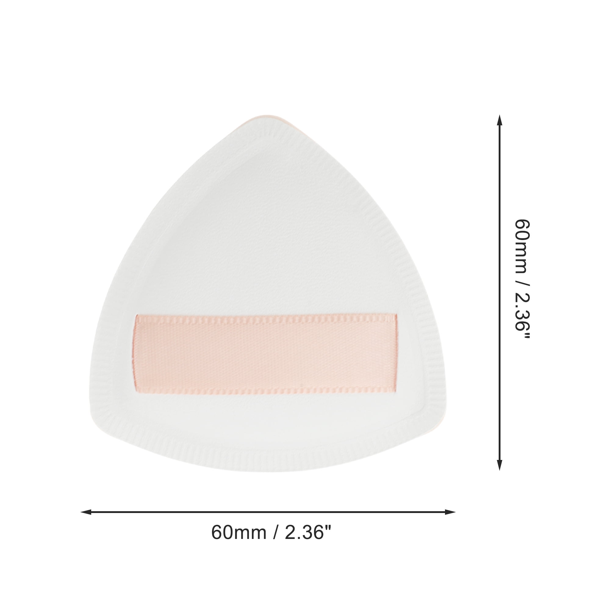 Unique Bargains 1 Pc Portable Puff for Travel Makeup [2.36"x2.36"] White
