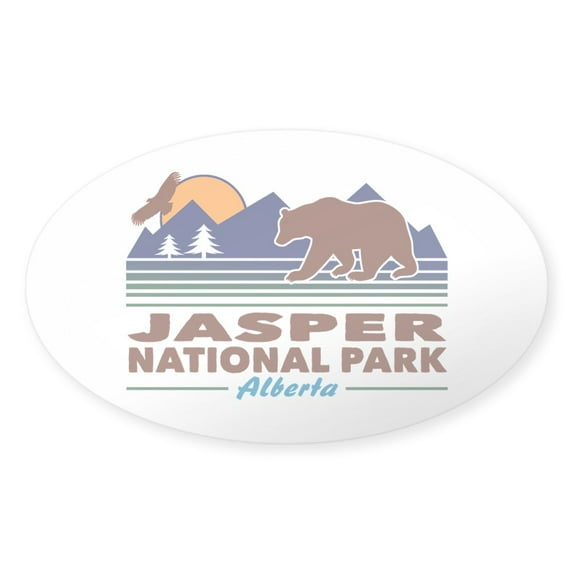CafePress - Jasper National Park - Sticker (Oval)