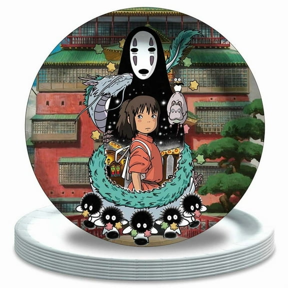 Spirited Away Sen to Chihiro no kamikakushi Plates Party Supplies Birthday Decorations Tableware Disposable Dinnerware