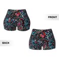 thumbnail image 5 of Fotbe Paisley Seamless Shorts, Womens Workout Shorts High Waist Stretch Booty Short for Gym/Yoga/Running/Biking-Medium, 5 of 9