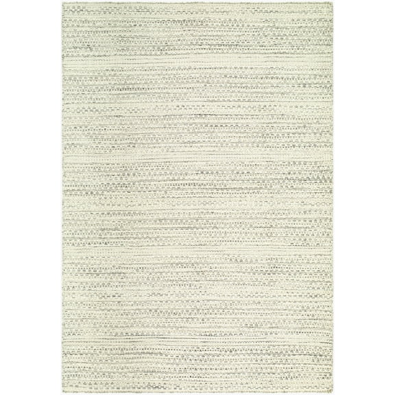 Hauteloom Jariah Wool Living Room, Bedroom Area Rug - Bohemian, Transitional - Ivory, Charcoal, Light Gray - 10' x 14'