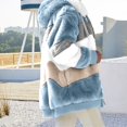 thumbnail image 5 of Fashion Oversize Winter Coats for Women Women Plus Size Winter Warm Loose Plush Zip Hooded Jacket Coat, 5 of 5