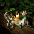 thumbnail image 2 of Al aire libre con luz solar, Firefly Jar Garden Boy Girl Estatua, Decoración Jardín Esculturas y estatuas al aire libre Adepaton WMPH-1494-1, 2 of 5