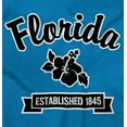 thumbnail image 2 of Florida Cute Hibiscus Flower Souvenir Men's Graphic T Shirt Tees Brisco Brands S, 2 of 6