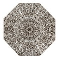 thumbnail image 2 of Unique Loom Sofia Collection Area Rug - Grace (6' 1" Octagon Brown/Ivory), 2 of 6